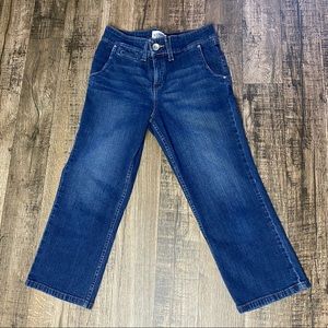 Signature Levi Strauss & Co. Blue Stretch Denim Capri Jeans